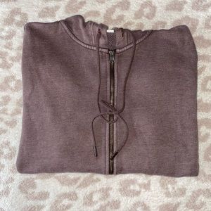 Aerie Zip up Hoodie Brown Sweatshirt Women’s Small